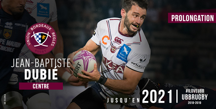 Jean-Baptiste Dubi&eacute; prolonge &agrave; l'Union Bordeaux B&egrave;gles