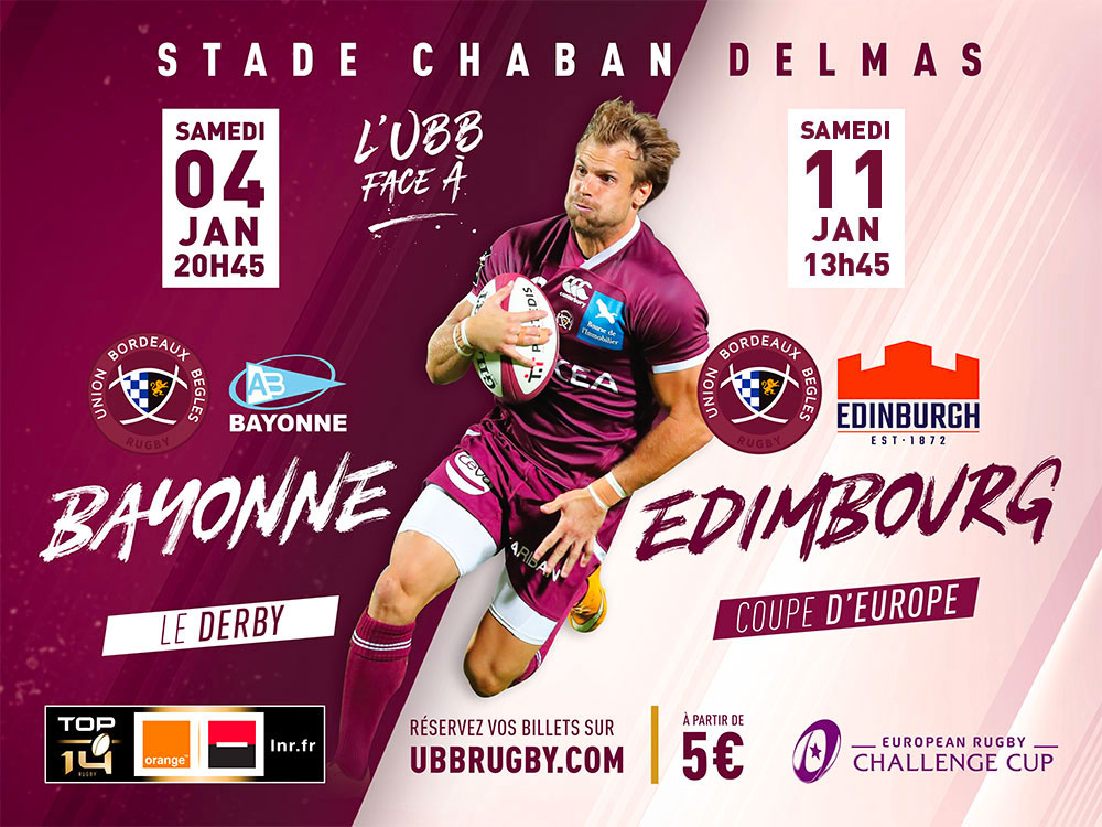 Prochain match UBB 2020