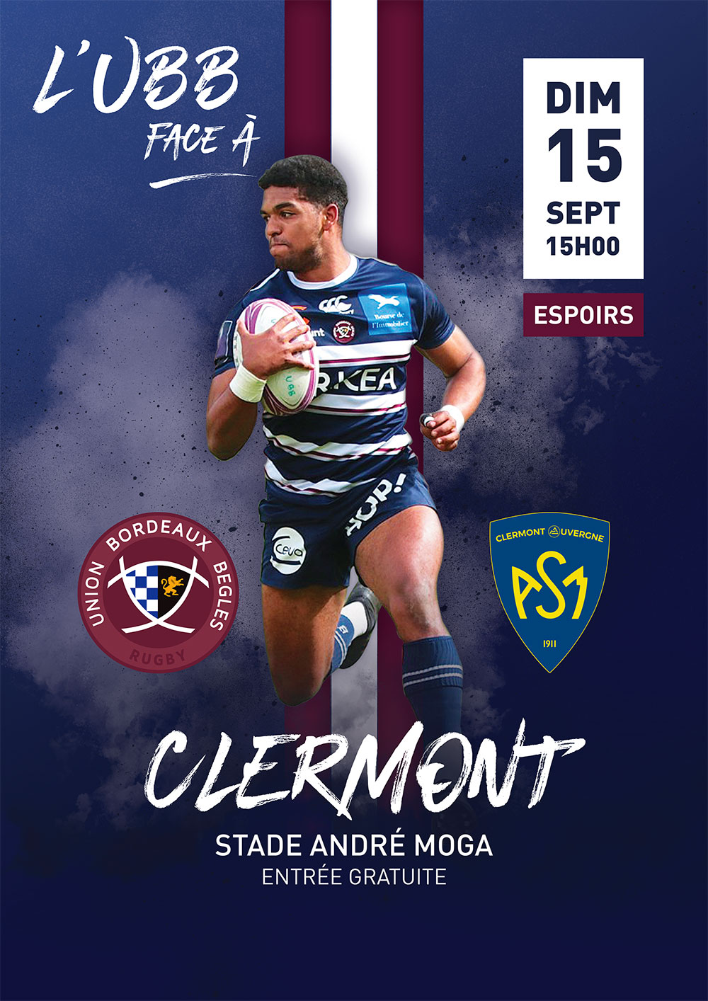 Les Espoirs de l'UBB affrontent Clermont samedi &agrave; 15h