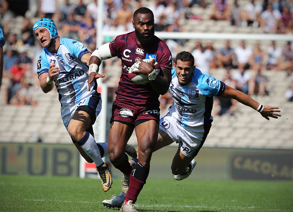 Semi Radradra, le centre de l'UBB face &agrave; Montpellier