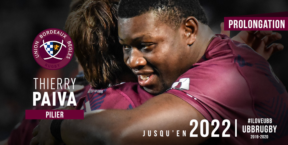 Thierry Paiva prolonge jusqu'en 2022 &agrave; l'UBBrugby