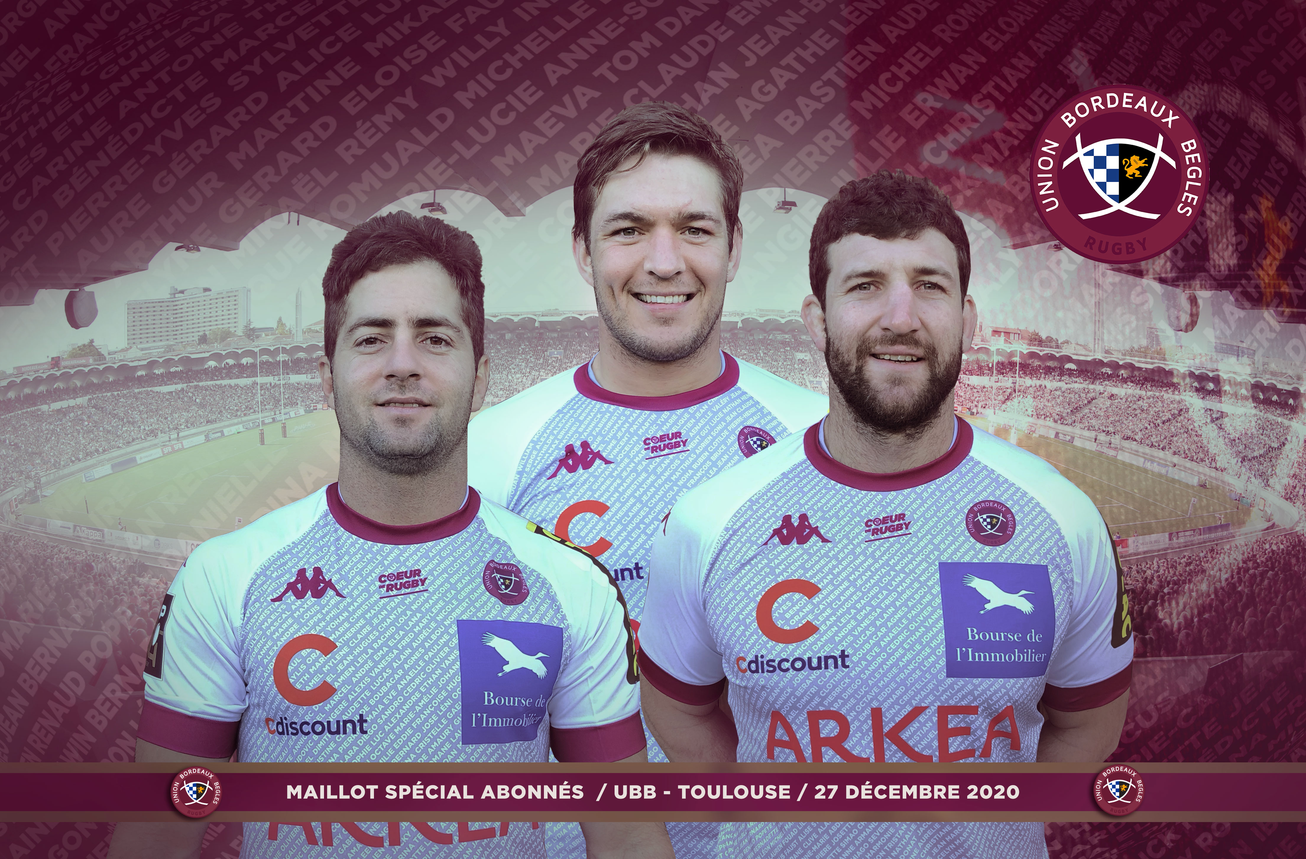 Un maillot UBB sp&eacute;cial abonn&eacute;s &agrave; Toulouse