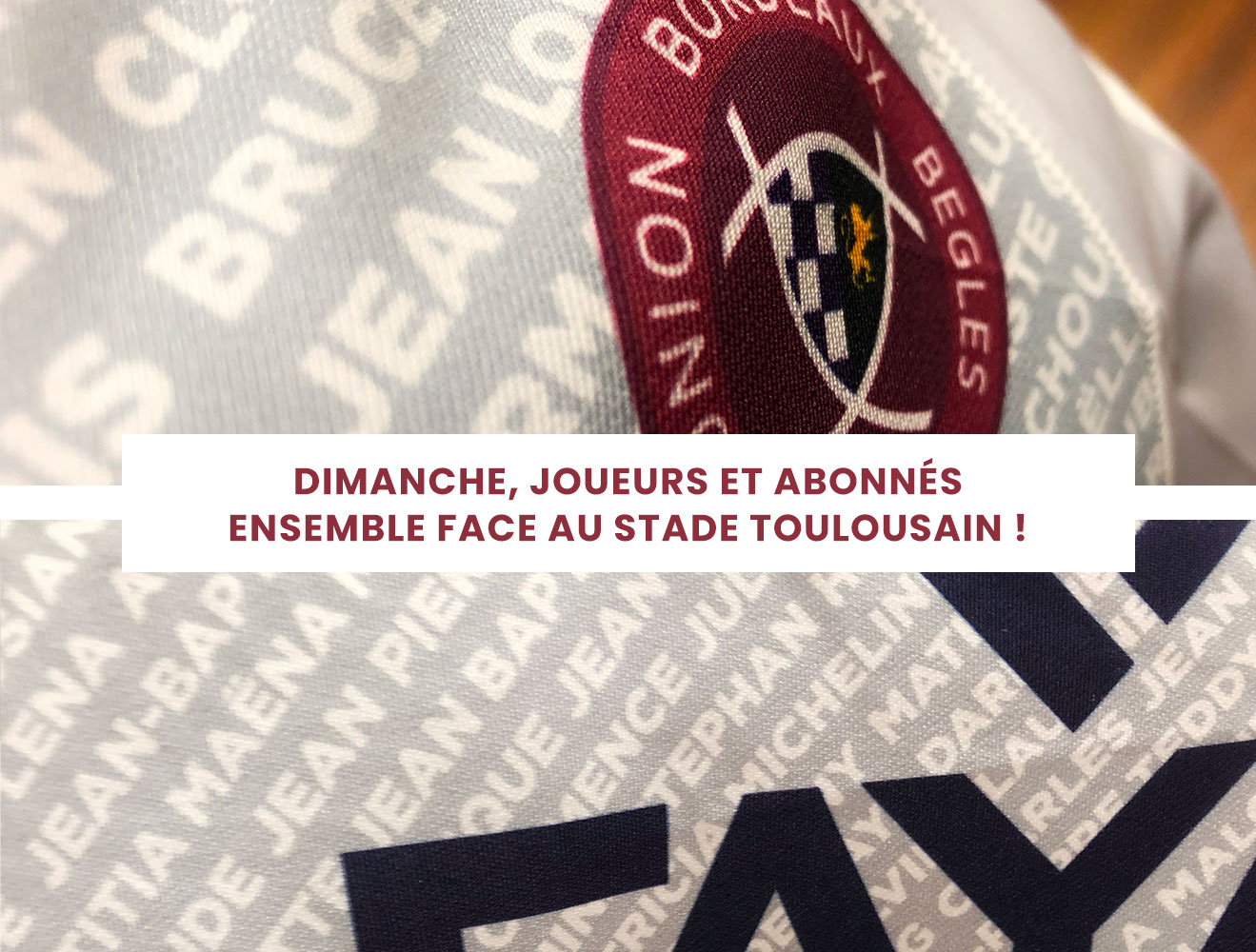Un maillot UBB sp&eacute;cial abonn&eacute;s &agrave; Toulouse