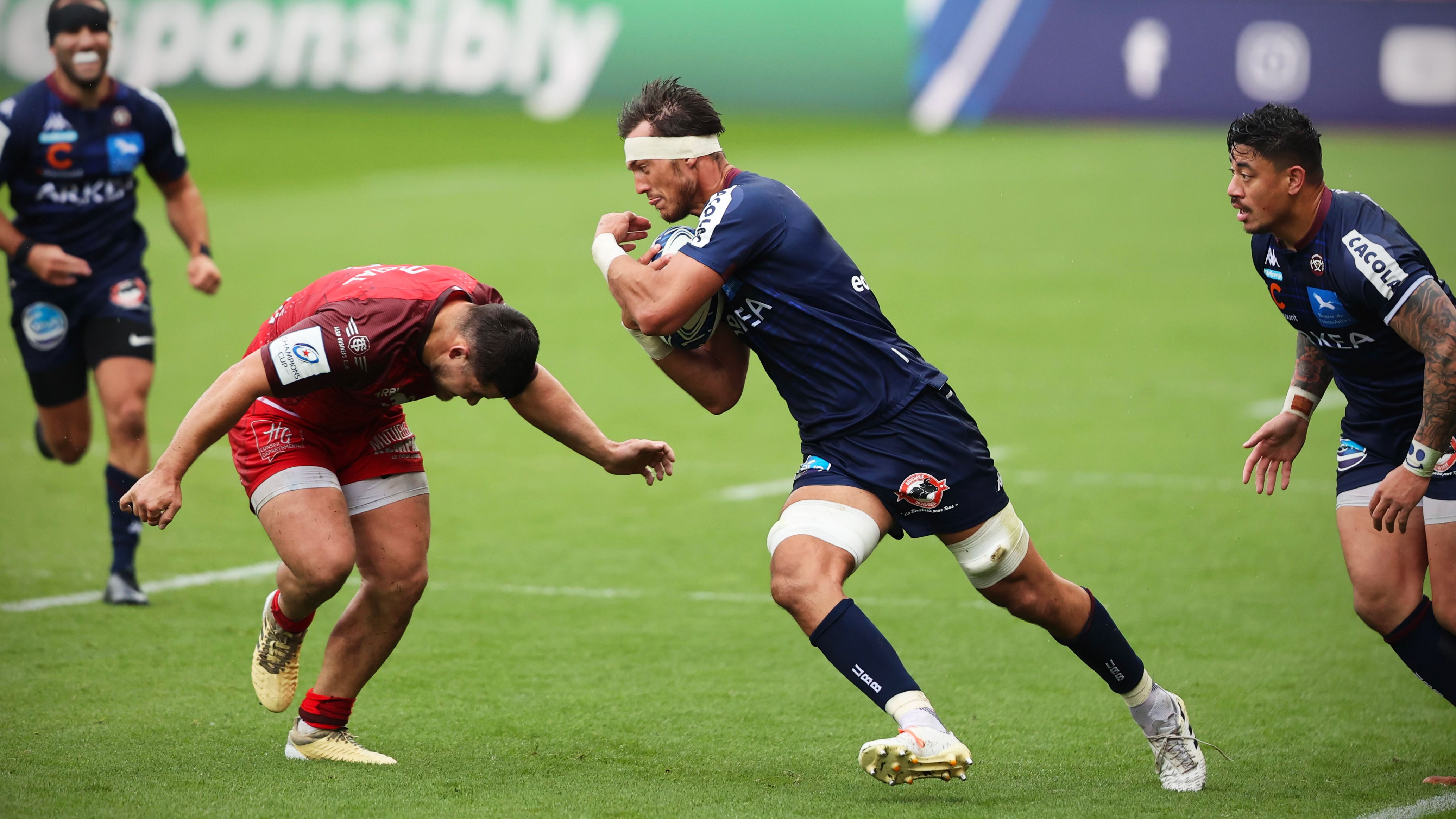 Alexandre Roumat et l'UBB ont livr&eacute; une rude bataille &agrave; Toulouse.