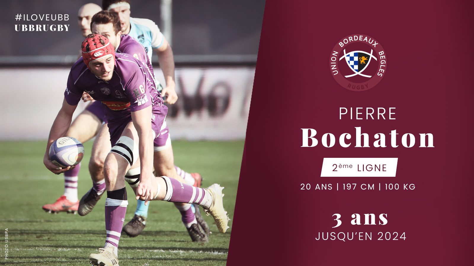Pierre Bochaton jusqu'en 2024 &agrave; l'UBB