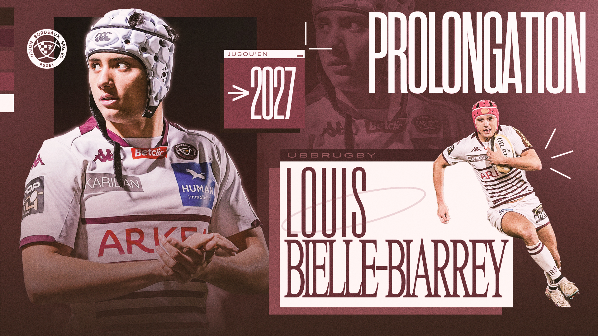 LBB - Louis Bielle Biarrey prolonge &agrave; l'UBB jusqu'en 2027