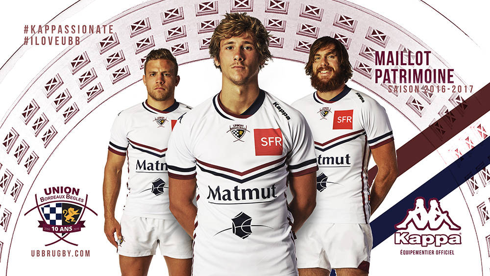 Nouveaux maillots Kappa UBB saiso 2016-2017