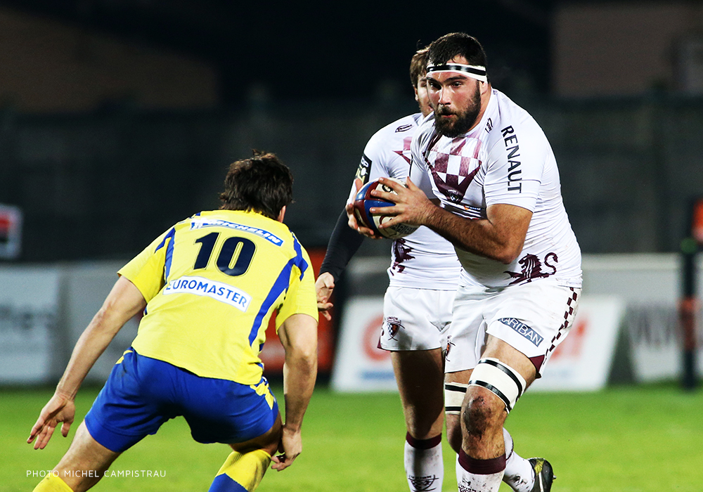 Adam Jaulhac sous le maillot de l'UBB en 2012-2013