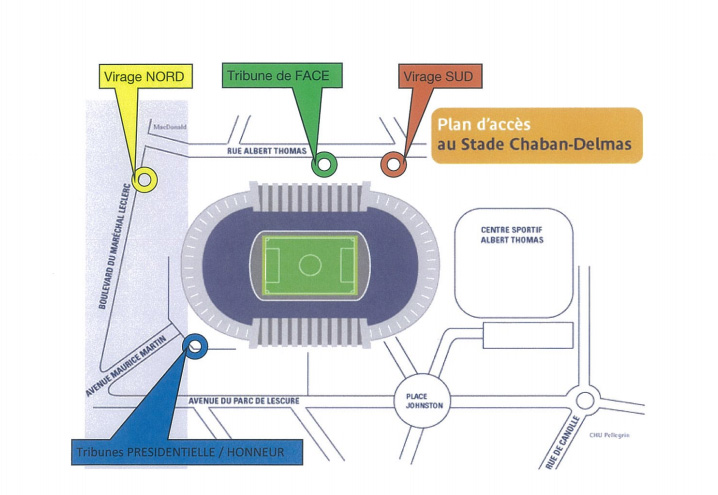 Acc&egrave;s guichets Chaban Delmas UBBRUGBY