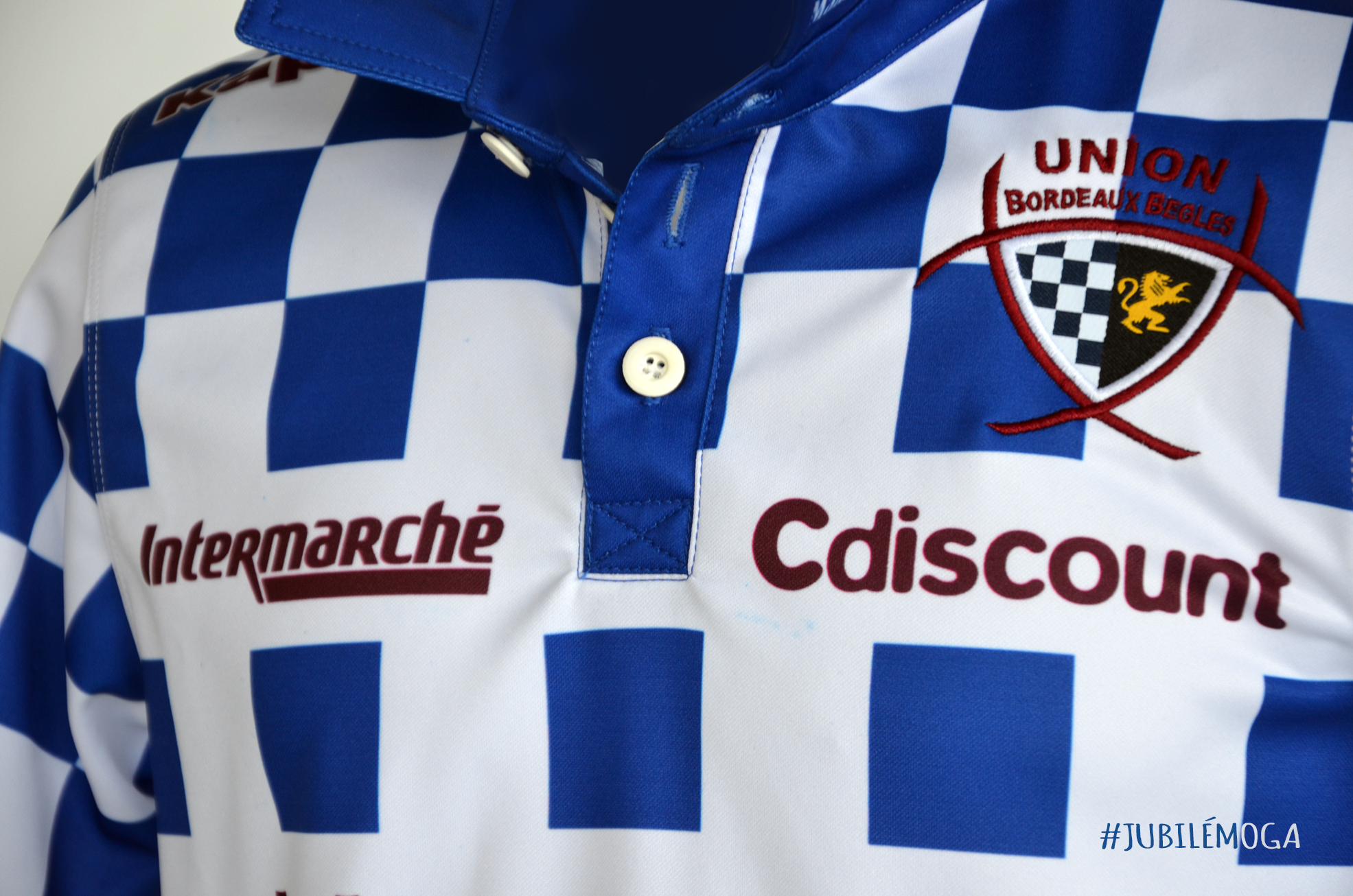 Maillot collector &agrave; damiers UBB - KAPPA saison 2014-2015 photo 2