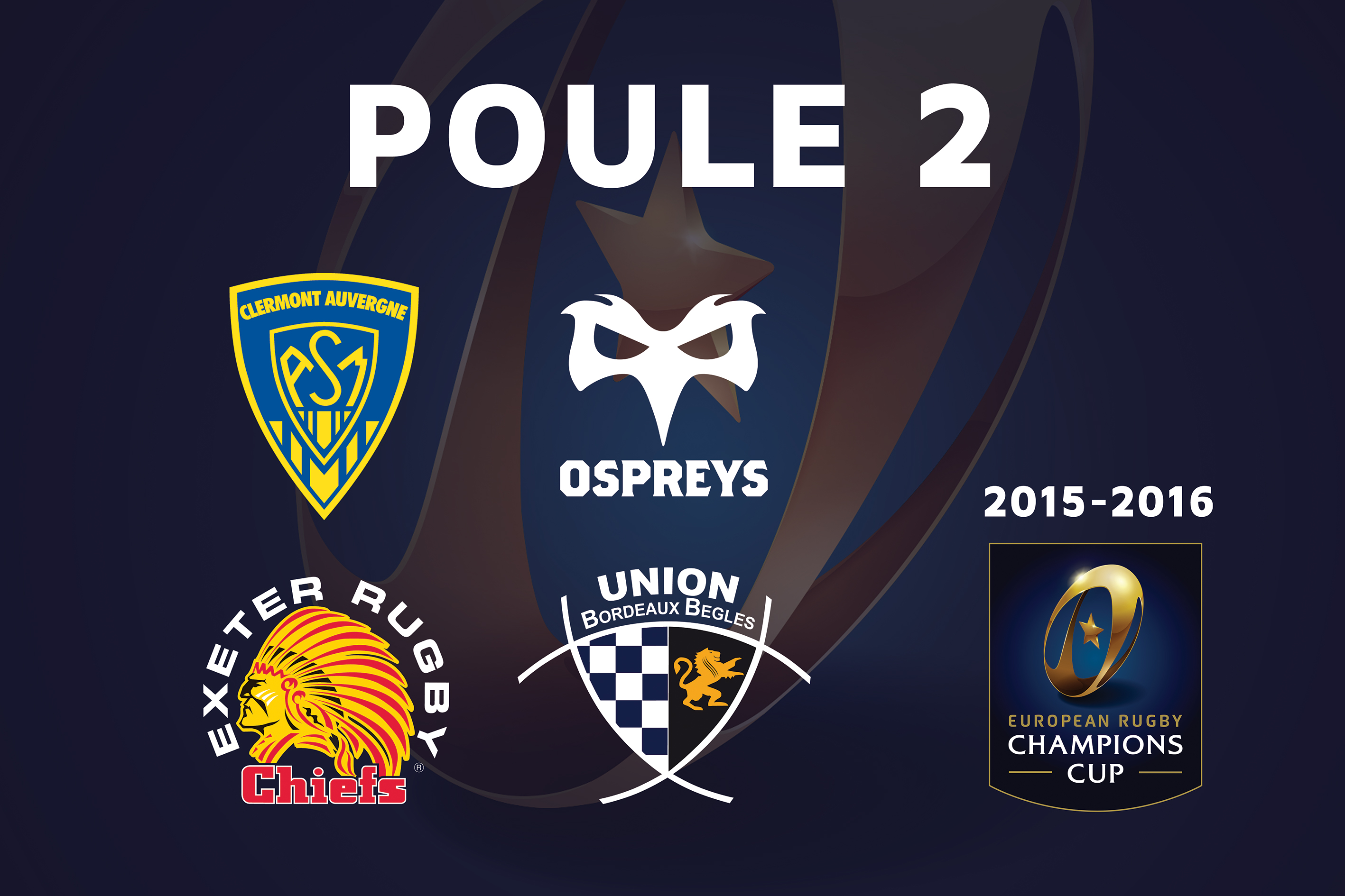 Tirage au sort Champions Cup 2015-2016