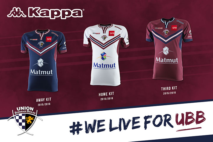 Maillots UBB 2015-2016