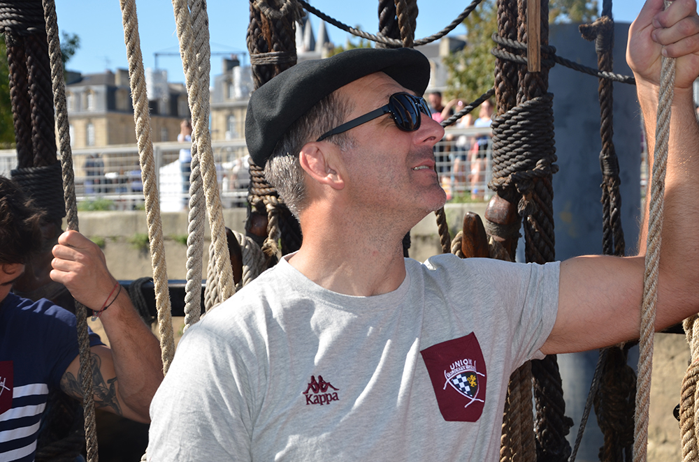 L'UBB visite &agrave; bord de l'Hermione &agrave; Bordeaux aout 2015