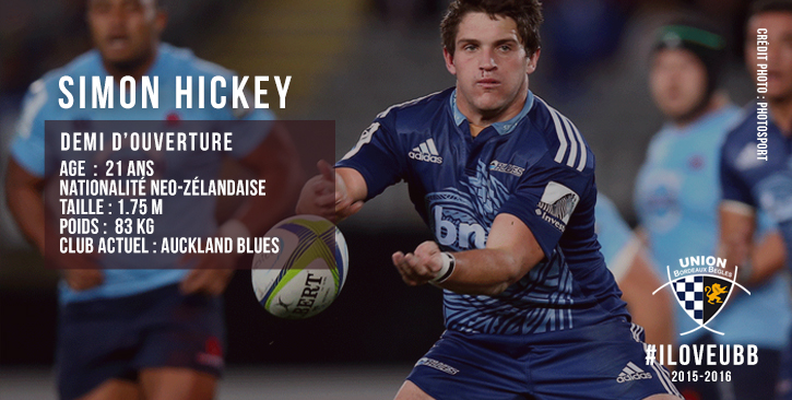 Simon Hickey UBB RUGBY Union Bordeaux Bègles