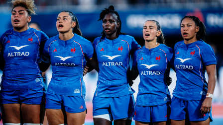 Hina Ikahehegi et Khoudedia Cissokho pendant la Coupe du Monde 2025